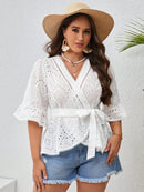 Blusa Peplum de lese