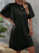 Vestido Manga De Borboleta