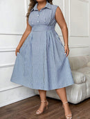 Vestido midi estampado