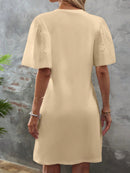 Vestido Manga De Borboleta