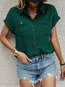 Camisa manga curta com botões