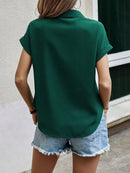 Camisa manga curta com botões