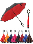 SuFeng SuFeng Guarda Chuva Invertido Tecido Duplo Impermeável Reforçado