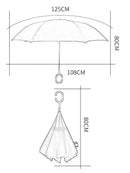 SuFeng SuFeng Guarda Chuva Invertido Tecido Duplo Impermeável Reforçado