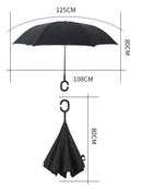 SuFeng SuFeng Guarda Chuva Invertido Tecido Duplo Impermeável Reforçado