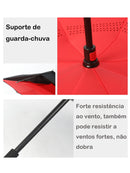 SuFeng SuFeng Guarda Chuva Invertido Tecido Duplo Impermeável Reforçado
