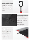 SuFeng SuFeng Guarda Chuva Invertido Tecido Duplo Impermeável Reforçado