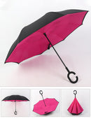 SuFeng SuFeng Guarda Chuva Invertido Tecido Duplo Impermeável Reforçado