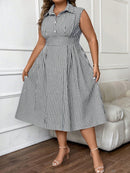 Vestido midi estampado