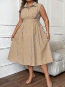 Vestido midi estampado