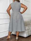 Vestido midi estampado