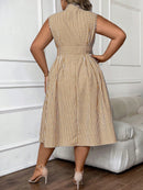 Vestido midi estampado