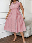 Vestido midi estampado