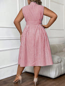 Vestido midi estampado