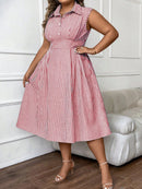 Vestido midi estampado