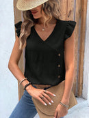 Blusa com decote em V