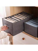 Organizador 7 Divisórias Caixa De Armazenamento, Gabinete Gaveta, Roupas, Meias, Organizador para Guarda-roupa