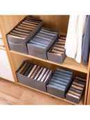 Organizador 7 Divisórias Caixa De Armazenamento, Gabinete Gaveta, Roupas, Meias, Organizador para Guarda-roupa