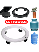 Suporte de Gás GLP Vaso de Plantas com Rodas Botijão Bujão de Gas Nitron