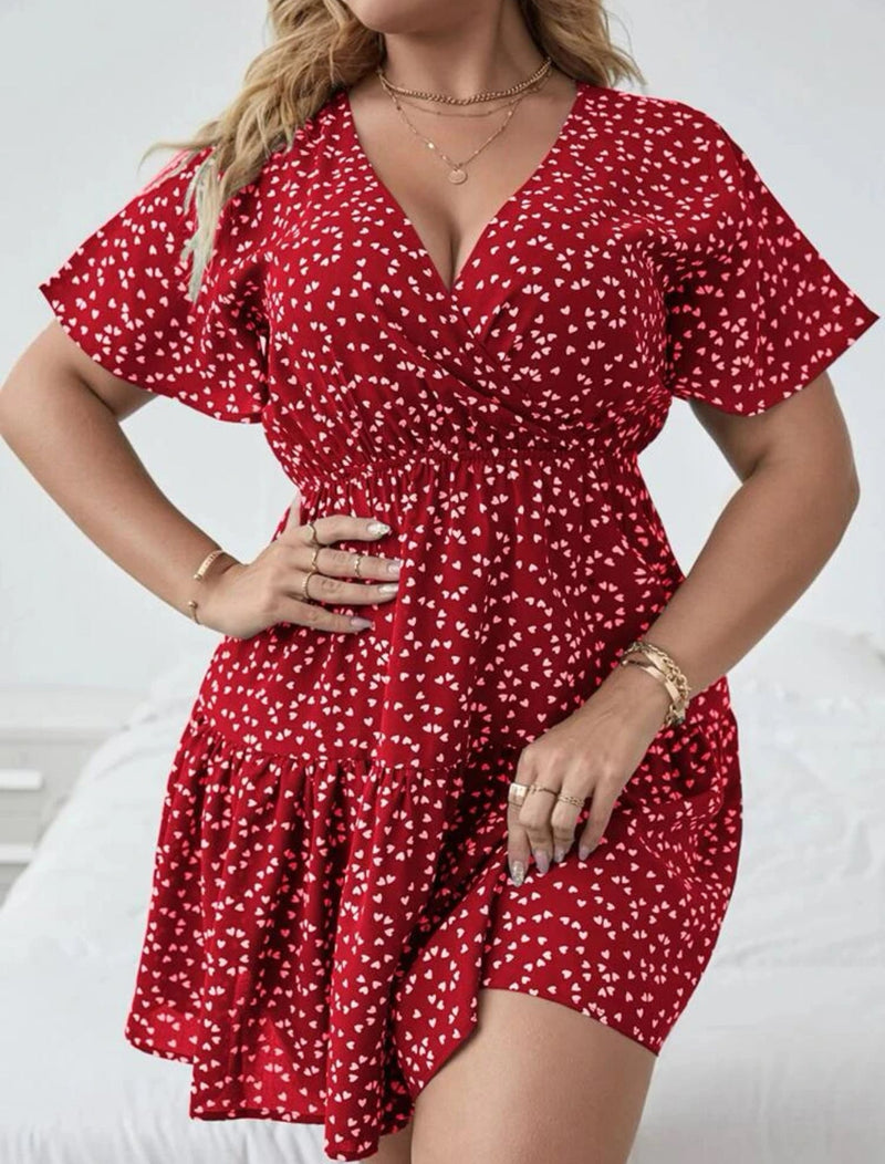 Vestido com decote transpassado