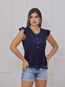 Blusa com babados