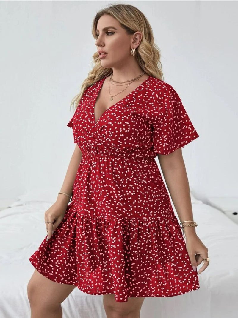 Vestido com decote transpassado