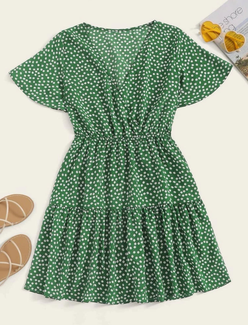 Vestido com decote transpassado