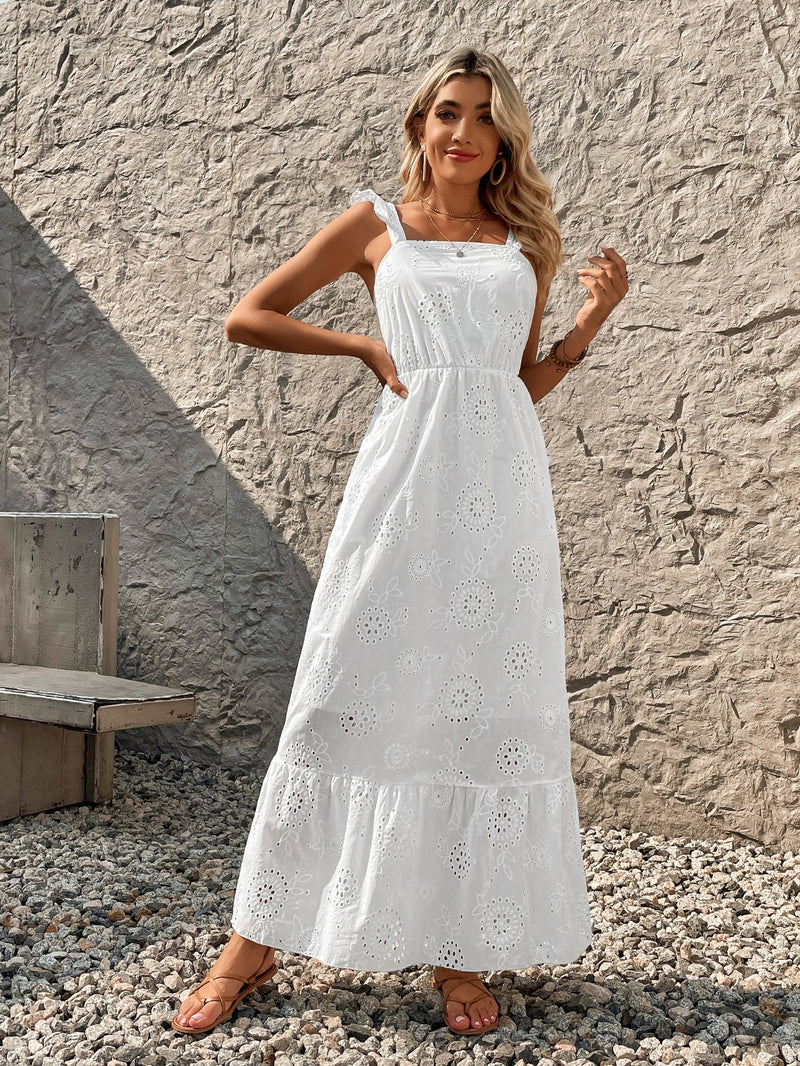 Vestido em lese (com forro)