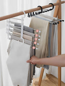 Cabide Multifuncional de Inox com 5 Divisórias