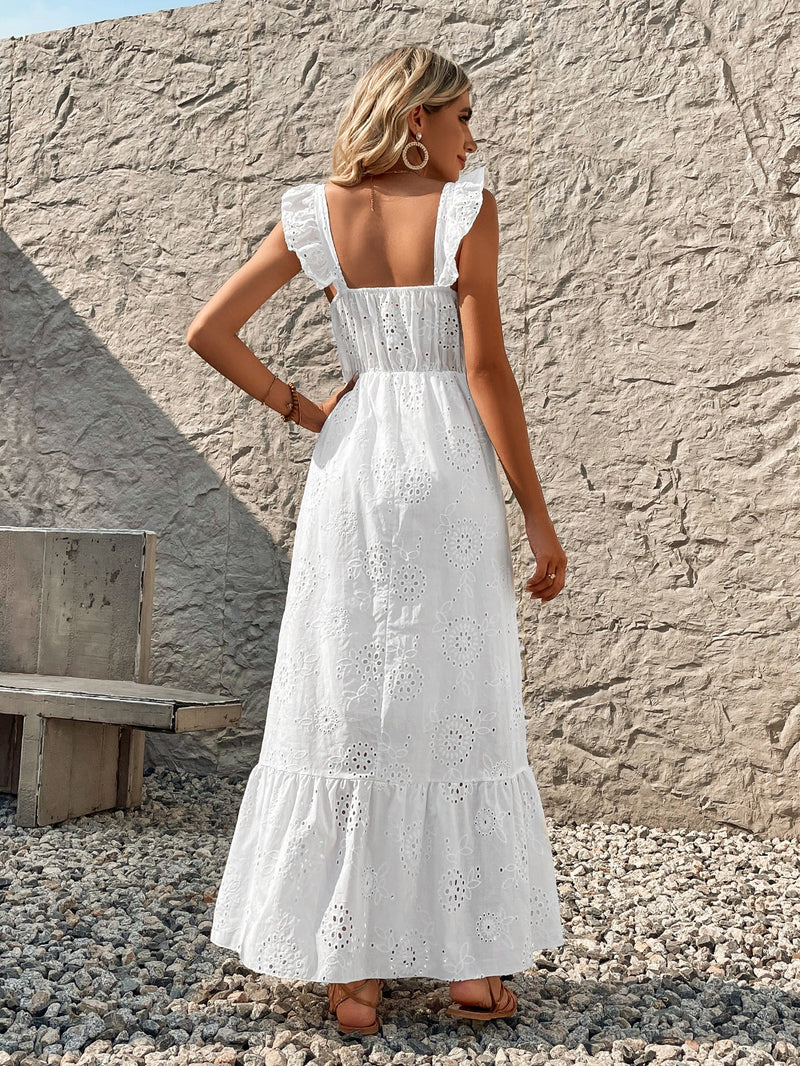 Vestido em lese (com forro)