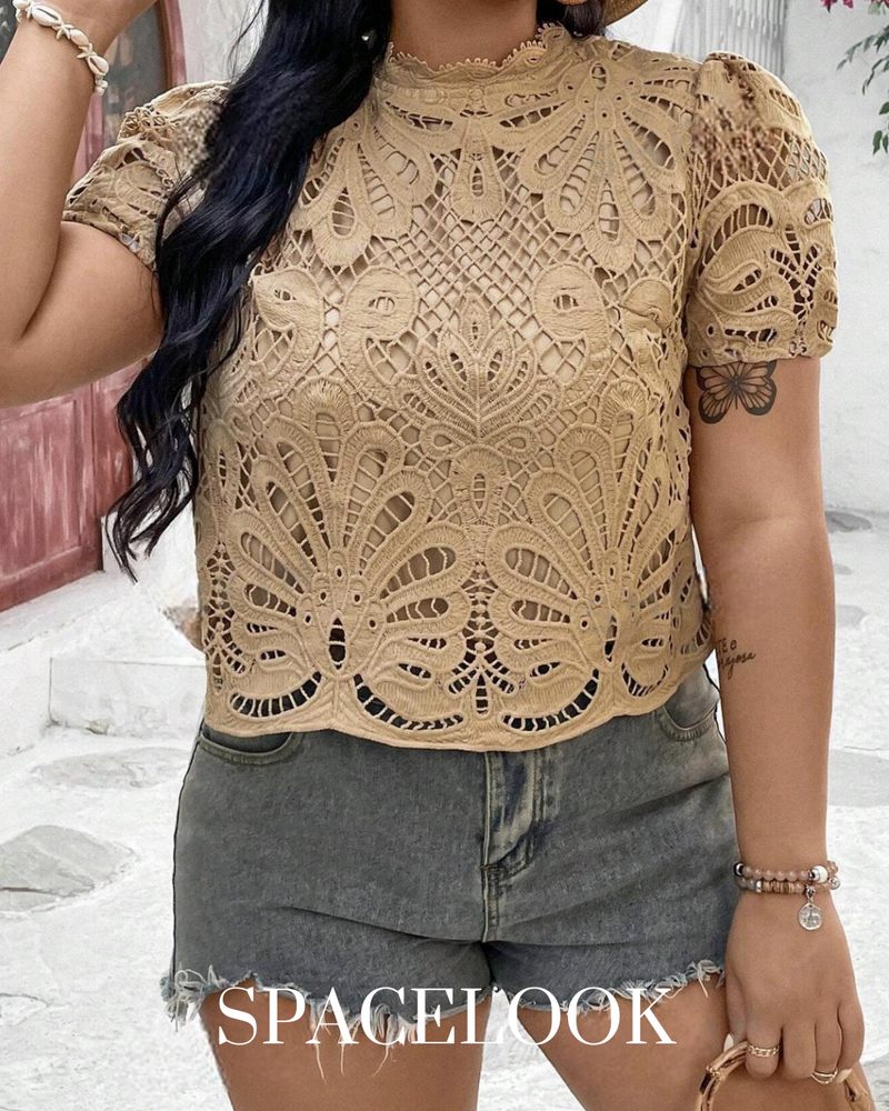 Blusa com renda