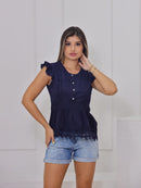 Blusa com babados
