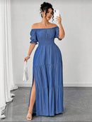 Vestido Longo com Fenda