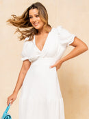 Vestido midi feminino
