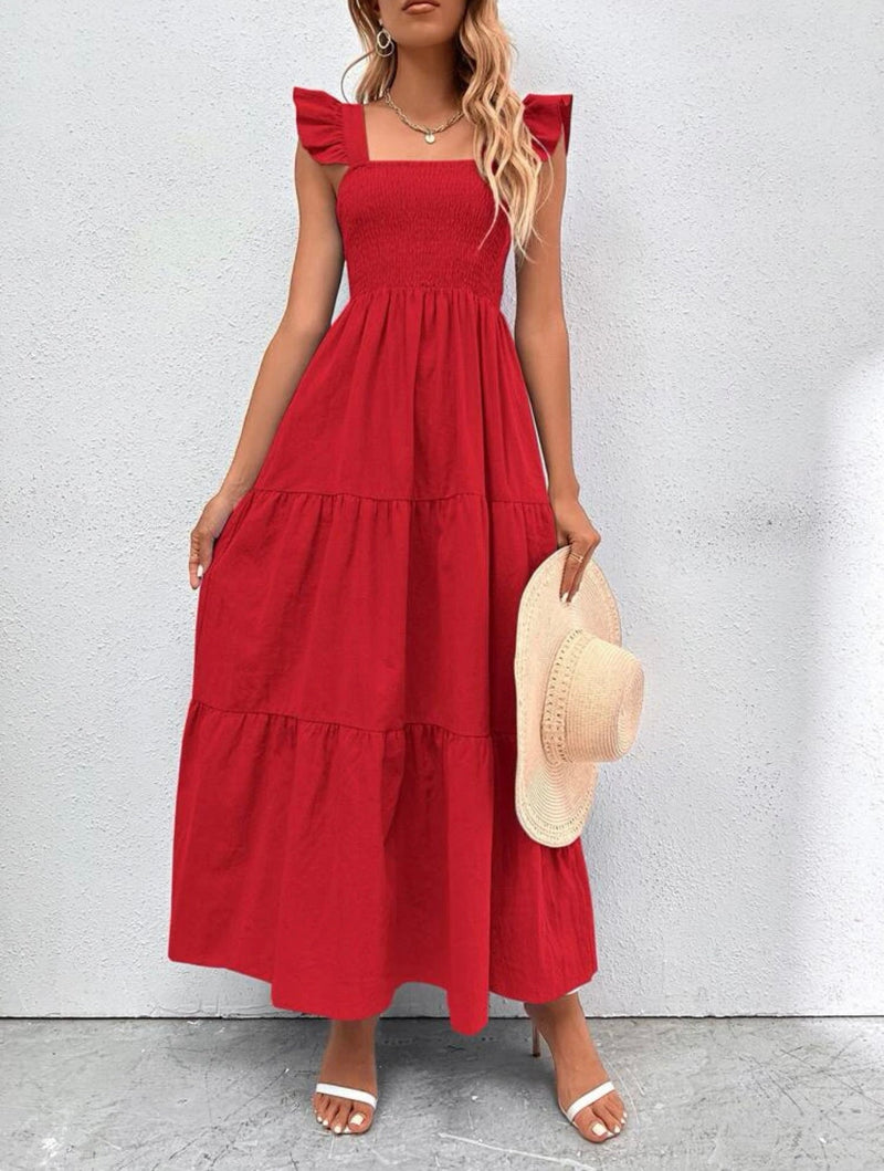 Vestido com lastex
