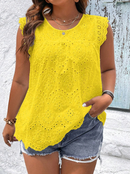 Blusa de lese com babados