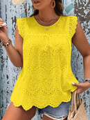 Blusa de lese com babados