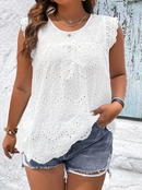 Blusa de lese com babados