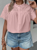 Blusa com detalhes em lese