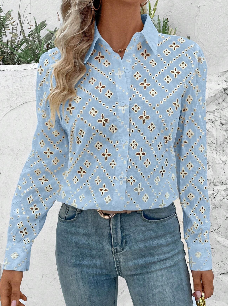 Camisa trabalhada em lese