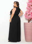 Macacão feminino com cinto