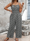 Macacão longo estampado