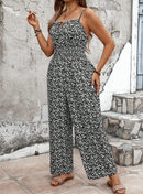 Macacão longo estampado