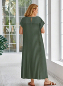 Vestido com plissado