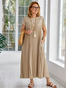 Vestido com plissado