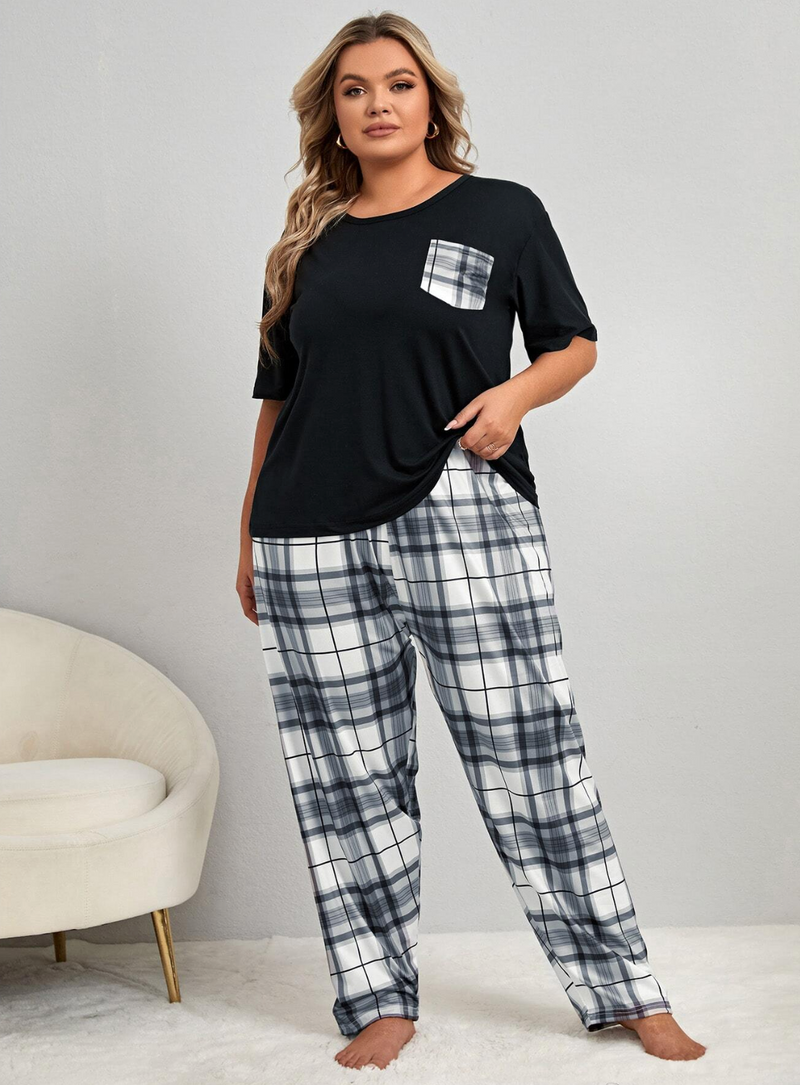 Pijama estampa xadrez