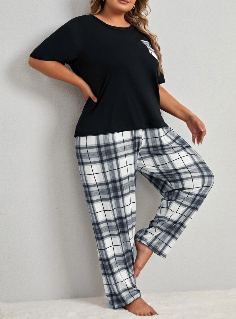 Pijama estampa xadrez