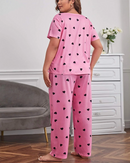 Pijama estampa coração
