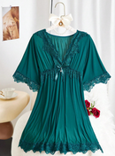 Camisola feminina com renda luxo