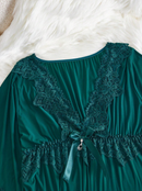 Camisola feminina com renda luxo